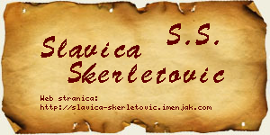 Slavica Skerletović vizit kartica